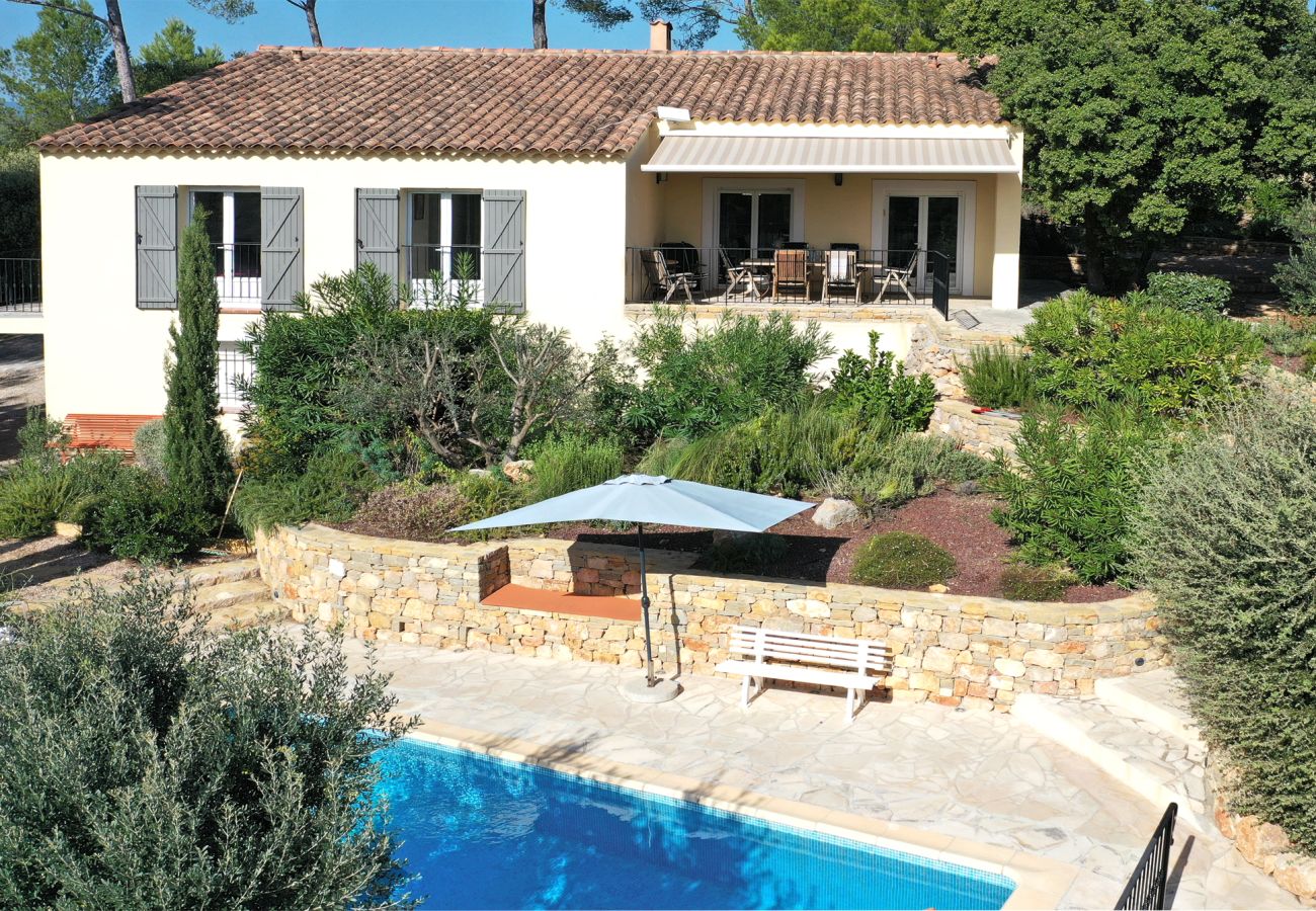 Villa Sygu met verwarmd zwembad, weids uitzicht voor 8, Lorgues, Provence